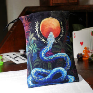 Sun and Snake Drawstring Bag